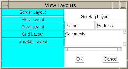 Insets setting
gives OK and Cancel buttons a border.