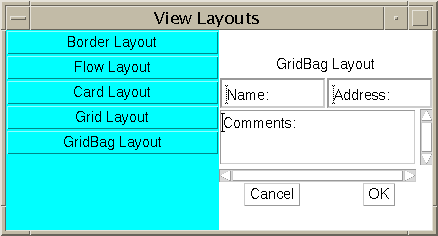 Swapping button
positions.