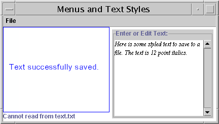 Sample UI